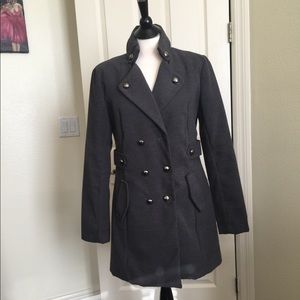 Fabulous military style gray winter coat